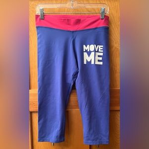 Zumba cropped leggings - vintage
